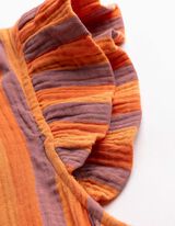 Kleid - Allover-Print - hellrot