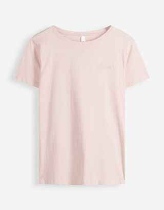 T-Shirt - Stickereien - Rosa