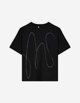 T-Shirt - einfarbig - schwarz