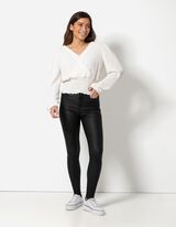 Hlače - Umjetna koža - crna