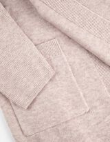 Longcardigan - Woll-Optik - beige