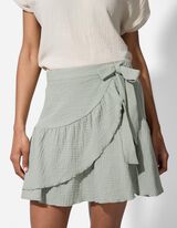 Skort - Egysz&iacute;nű - vilagos zold