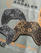 Langarmshirt - Frontprint - Hellgr&uuml;n
