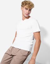 T-Shirt - T-Shirt-Ausschnitt - weiß