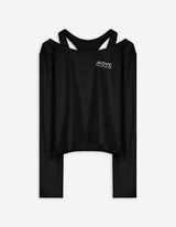 Hossz&uacute; ujj&uacute; felső - Puha tapint&aacute;s&uacute; - fekete