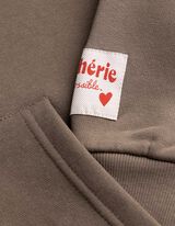 Sweatjacke - Print - hellbraun