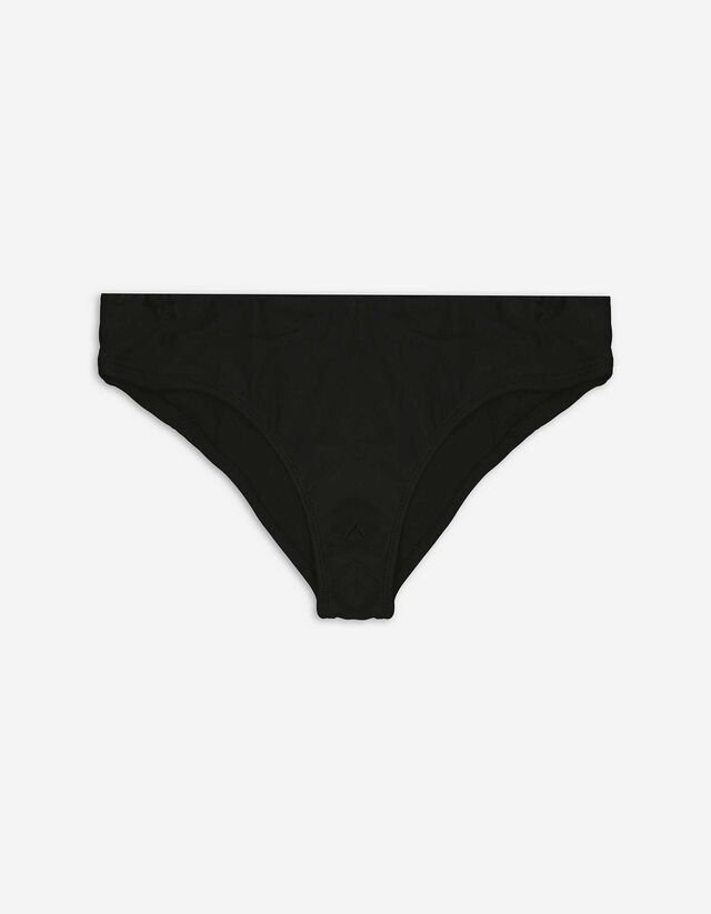 Slip de bikini - Unicolore - Noir