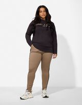 Langarmshirt - Messageprint - schwarz