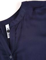 Bluza - V-izrez - tamno-plava