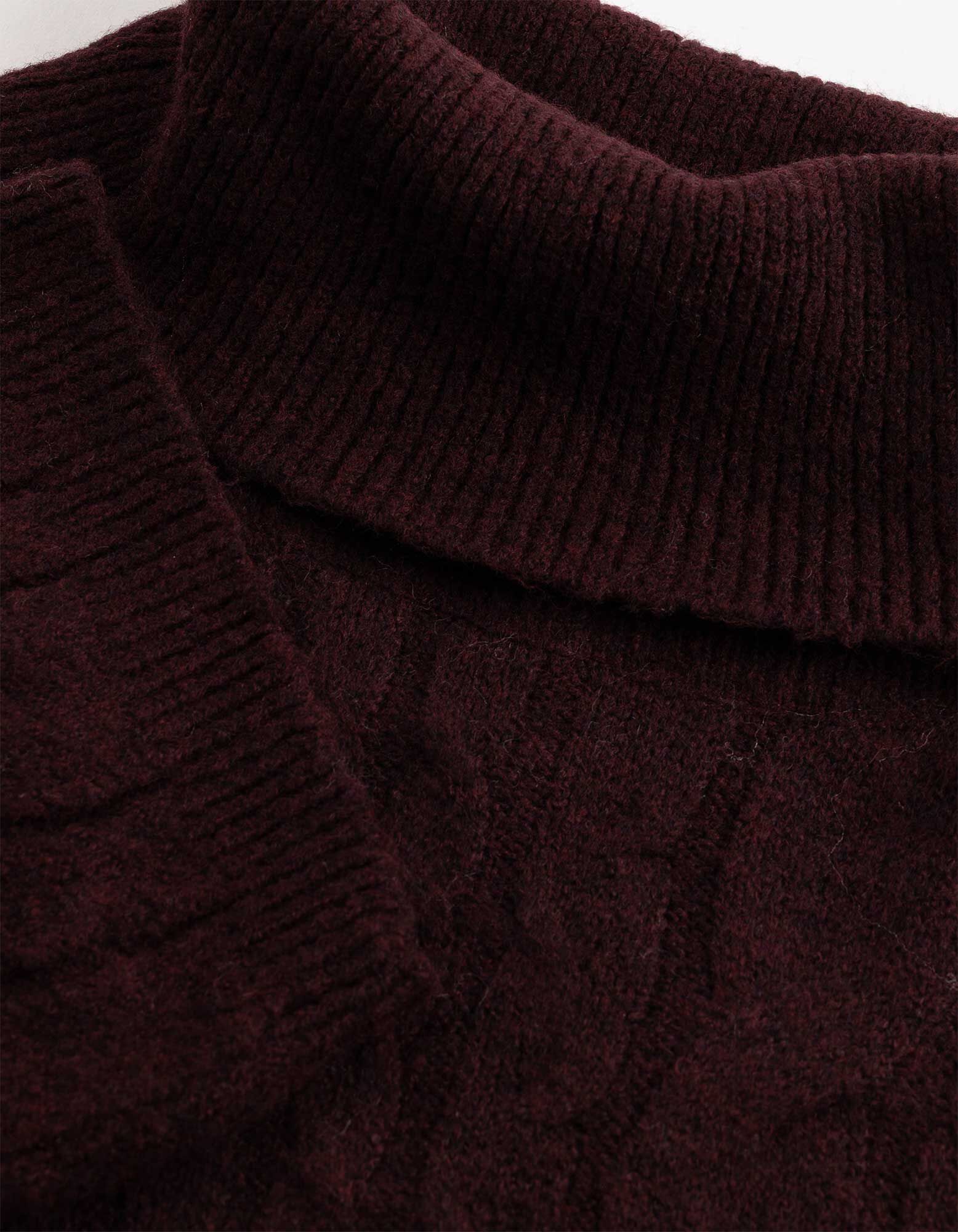 Pullover - Zopfstrick - Lila