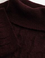 Pullover - Zopfstrick - Lila