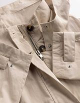 Jacke - Baumwoll-Mix - wei&szlig;