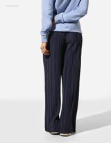 Pantaloni - Bandă elastică &icirc;n talie - Albastru inchis