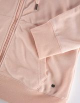 rozpinana bluza - kaptur z troczkiem - rozowy