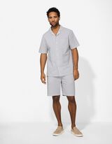 Short - Strepen - lichtgroen