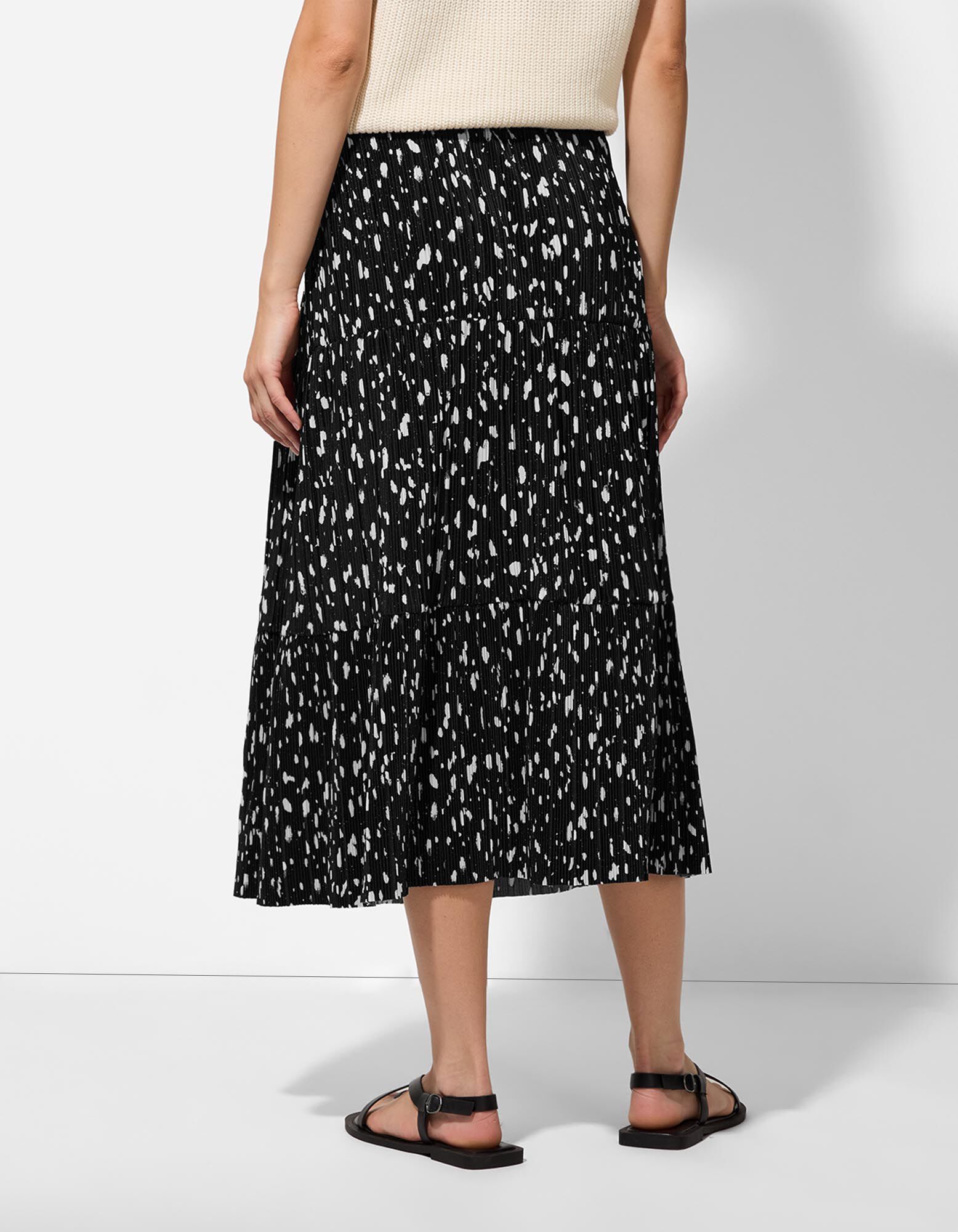 Fustă - Plissee - Negru - Takko Fashion