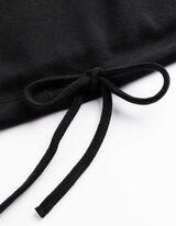 Propínací mikina - Šňůrka - cerná