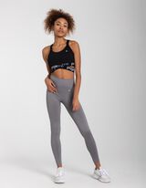 Leggings - Material respirabil - Gri