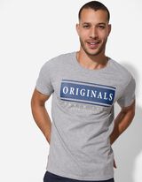 Tricou - Decolteu gât - Gri deschis