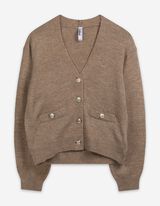 Vest - Knoopsluiting - lichtbruin