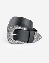 Riem - Imitatieleer - zwart