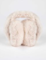 Ušní klapky - Imitace kožešiny - bílá