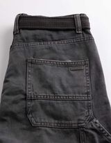Short - Finition d&eacute;lav&eacute;e &agrave; l&rsquo;acide - Gris