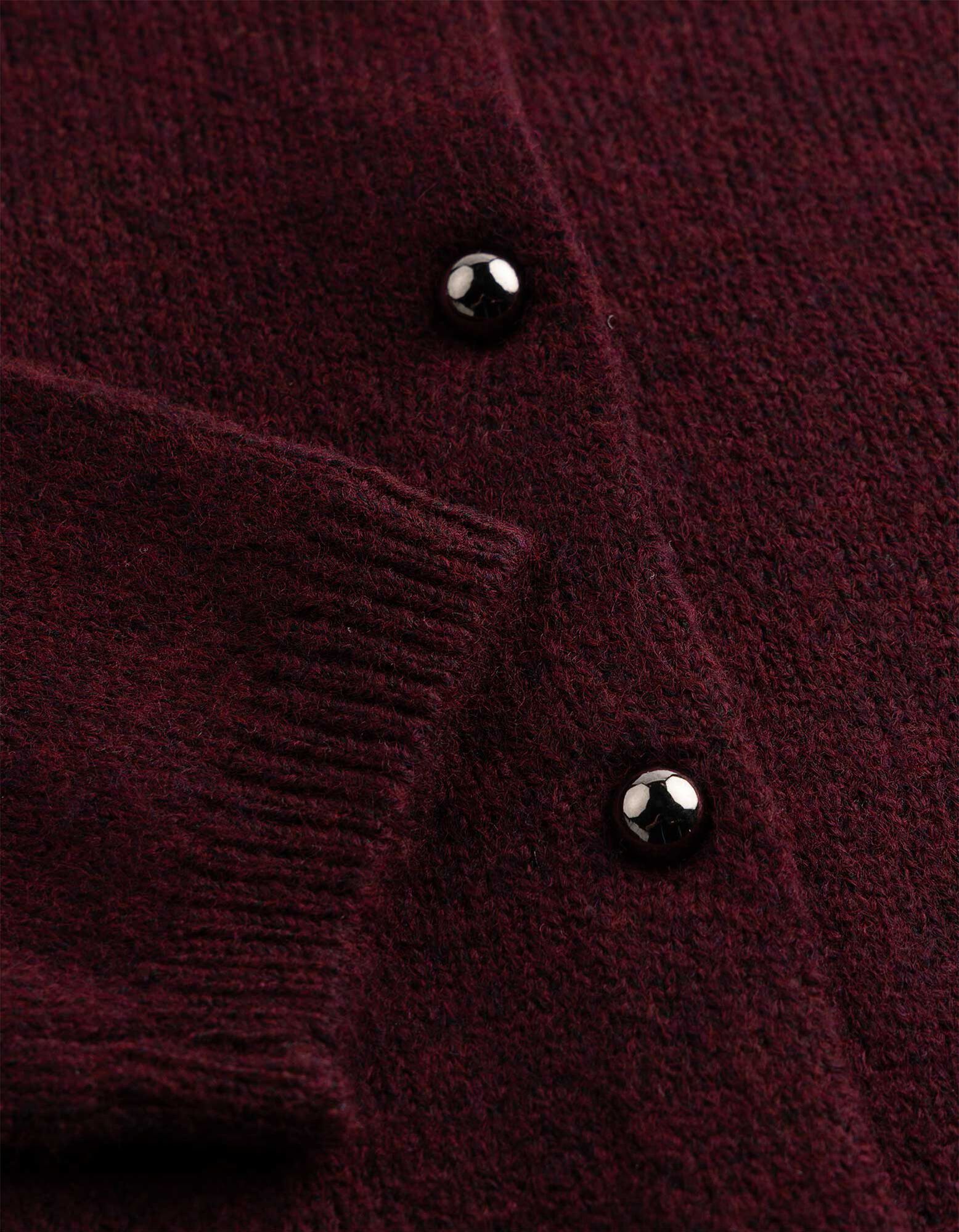 Cardigan - Strick - Dunkelrot