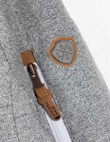 Sweatjacke - Stehkragen - weiß