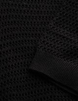 Sweter z dzianiny - Mieszanka bawełny - czarny