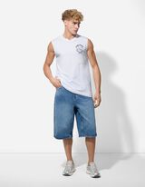 Débardeur - Dos imprimé - blanc