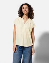 Halenkov&eacute; tričko - Proužky - sv. zluta