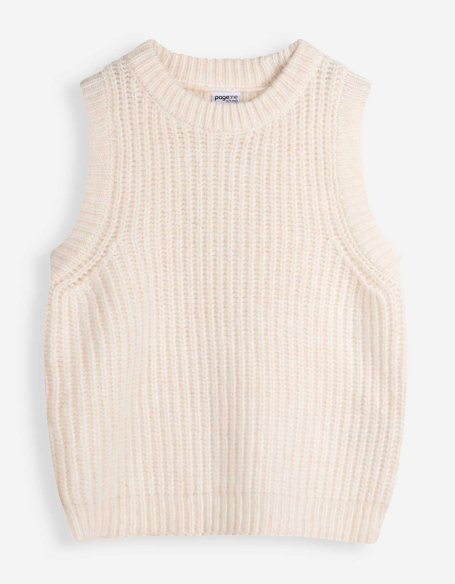 Pullunder - Strick - Off-White