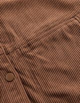 Hemdbluse - Aufgesetze Taschen - Braun