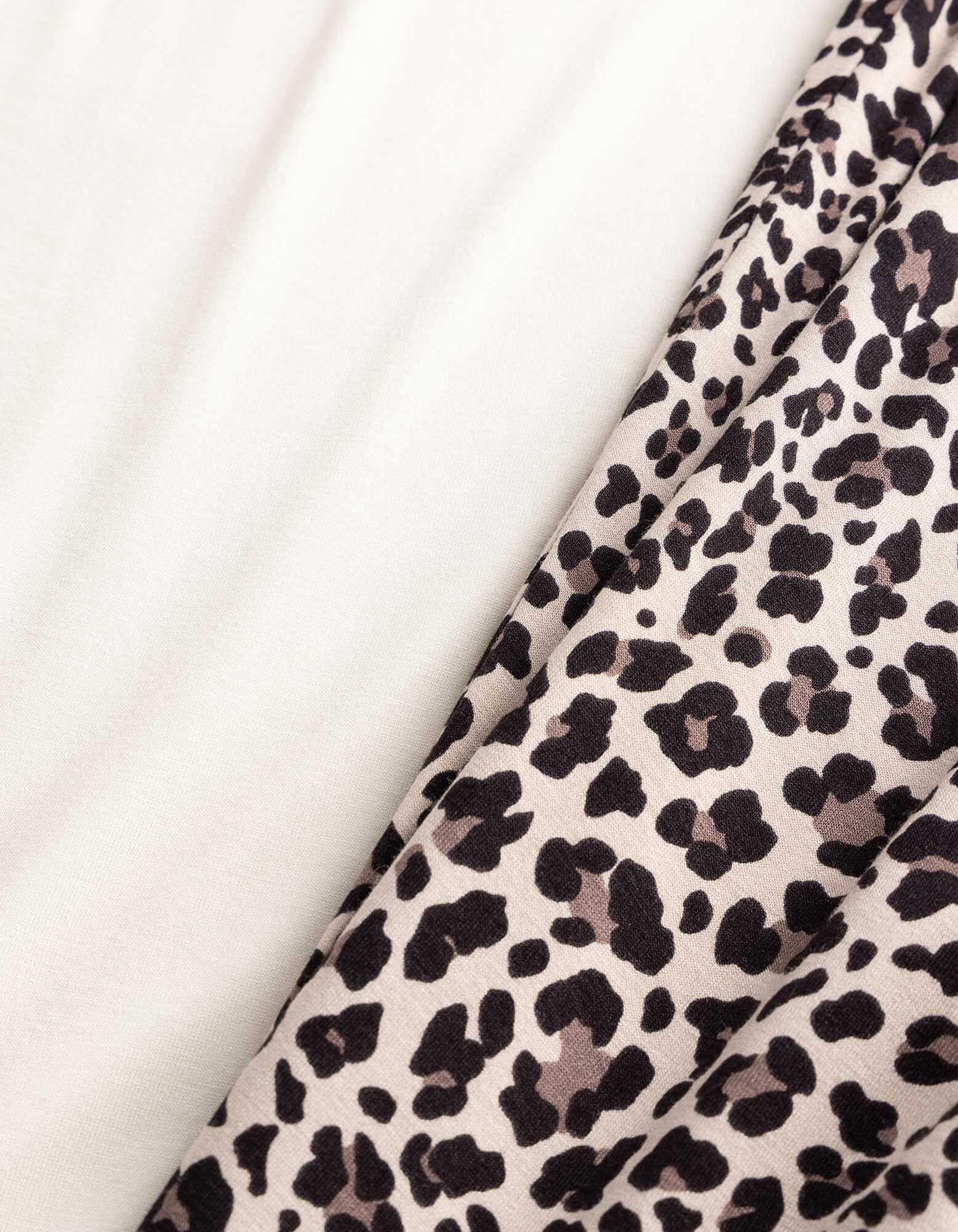 Pyjama Set aus Shirt und Hose - Viskose - Bunt