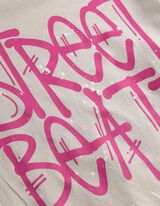 Longsleeve - Afdrukken achteraan - lichtgrijs