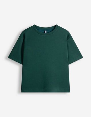 T-Shirt - Modal-Anteil - Dunkelgr&uuml;n