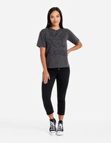 T-shirt - Used look - donkergrijs