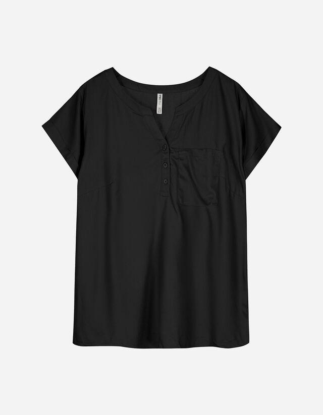 Blouse - Viscose - Noir