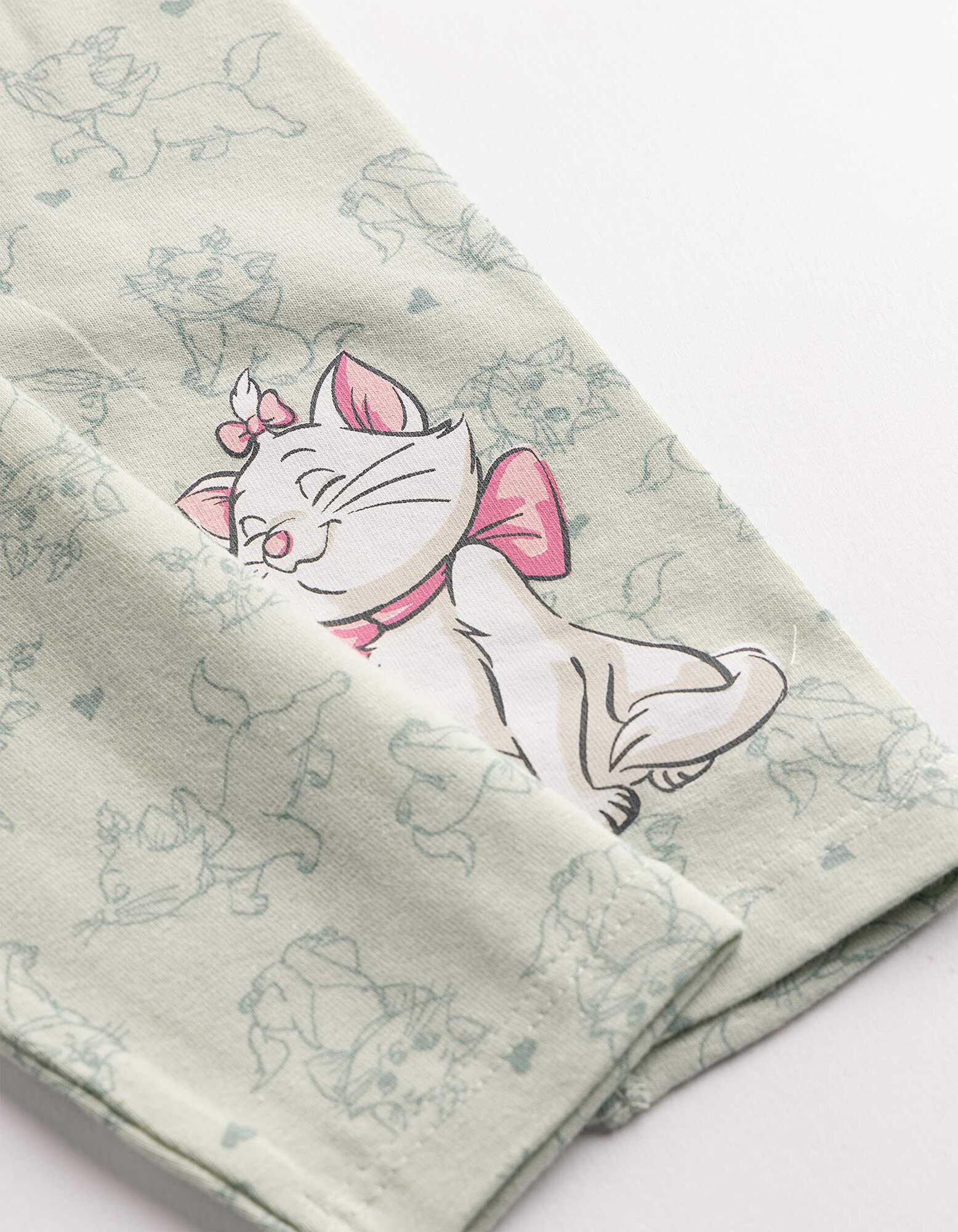 Set aus Langarmshirt und Leggings - Aristocats - wei&szlig;