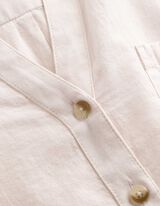 Bluse - Brusttasche - wei&szlig;