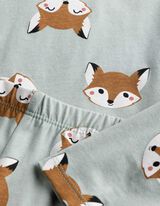 Pyjama set van shirt en broek - Print all-over - Mintgroen