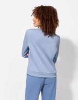 Mikina - Okr&uacute;hly v&yacute;strih - svetlomodra