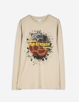 Longsleeve - Vooropdruk - beige