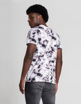 T-s&auml;rk - allover-mustriga - helehall