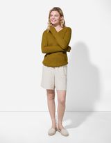 Strickpullover - einfarbig - grün