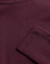 Langarmshirt - Baumwolle - Lila