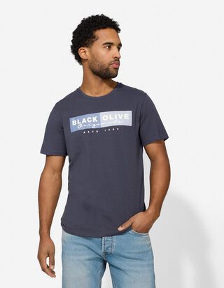 T-Shirt - Print - dunkelblau