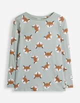 Pyjama set van shirt en broek - Print all-over - Mintgroen