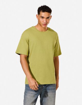T-shirt - Oversized fit - groen